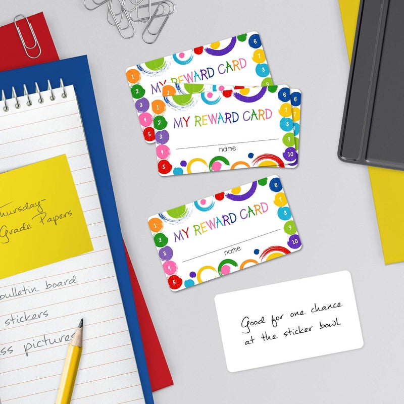 Canopy Street Bubbly And Bright Classroom Reward Cards / 100 School Students Behavior Incentive Cards/Colorful Motivational Teacher Awards - Image 4